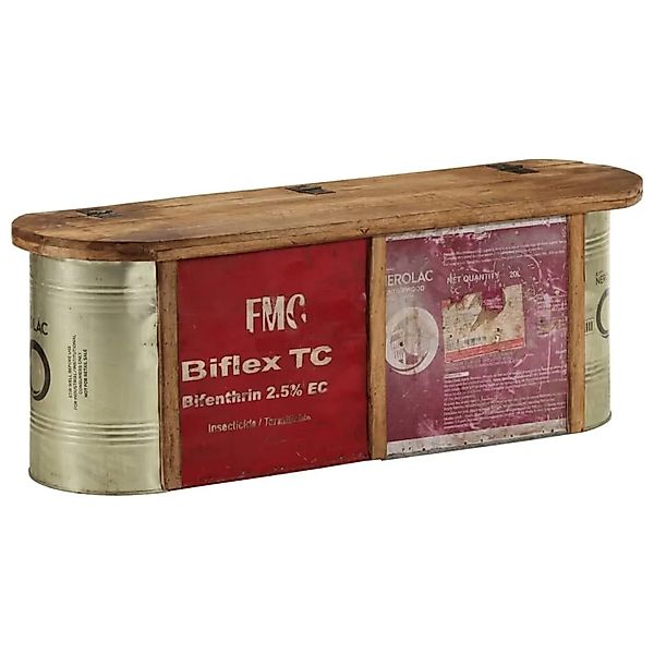 vidaXL Sitzbank mit Stauraum/Sideboard 120x30x40 cm Altholz Massiv 352782 günstig online kaufen