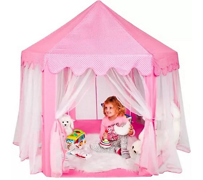 KRUZZEL Spielzelt Rosa Blau Palastzelt Spielzelt Strandzelt für Kinder - Tr günstig online kaufen