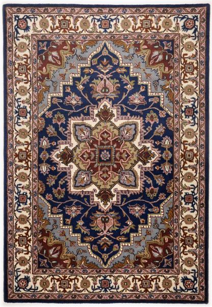 THEKO Wollteppich "Royal Heriz" rechteckig 14 mm Höhe reine Wolle, Orient-O günstig online kaufen