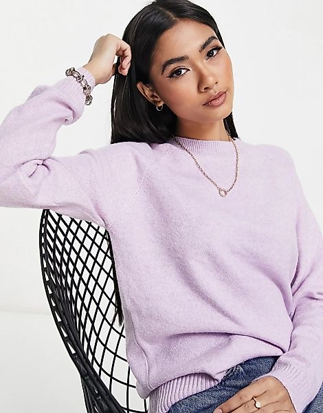 Vero Moda – Pullover in Flieder mit Rundhalsausschnitt-Violett günstig online kaufen