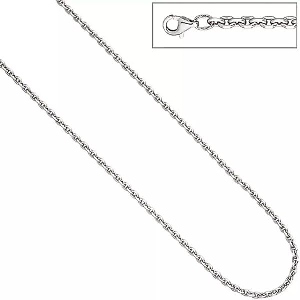 SIGO Ankerkette 925 Silber diamantiert 3,4 mm 50 cm Kette Halskette Silberk günstig online kaufen