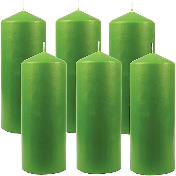 HS Candle Stumpenkerze Blockkerze (6-tlg), Wachskerzen günstig online kaufen