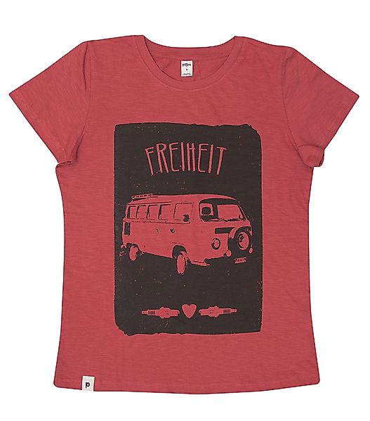 Bus Freiheit Vanlife - Fair Gehandeltes Frauen T-shirt - Slub günstig online kaufen