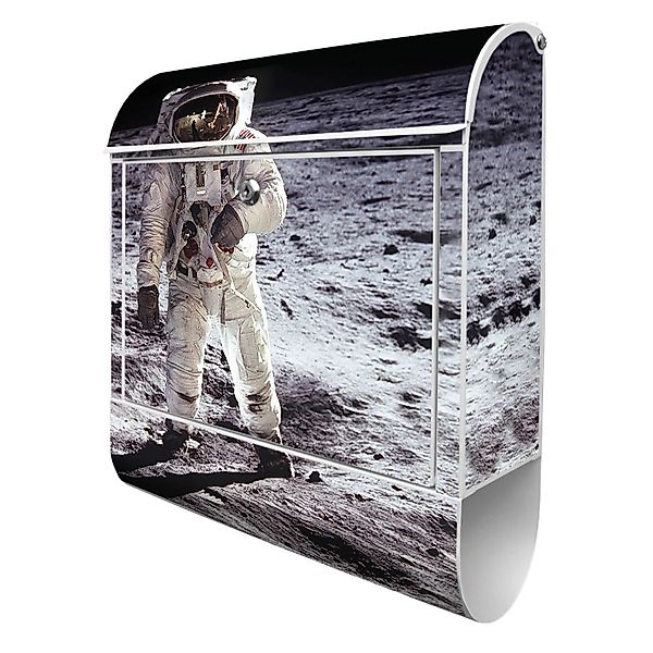 Banjado Design Briefkasten Weiß Pulverbeschichtet 39x47x14cm 2 Schlüssel Mi günstig online kaufen