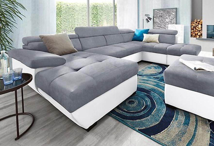 COTTA Wohnlandschaft »Speedway U-Form« mit Kopfteilverstellung, wahlweise m günstig online kaufen