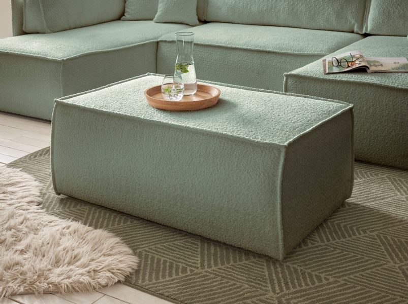 andas Hocker "FINNLEY, Polsterhocker in Bouclé, Struktur fein u. Mega Cord günstig online kaufen