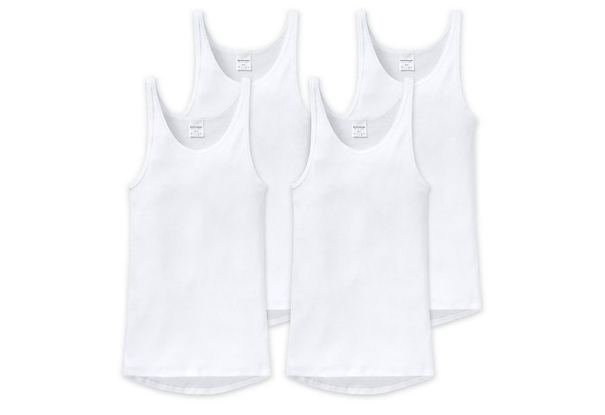 Schiesser Unterhemd (4-St) mit verlängertem Rücken im 4er Pack günstig online kaufen