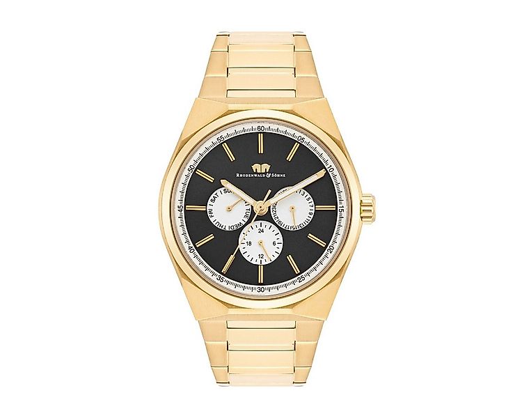 Rhodenwald & Söhne Multifunktionsuhr Cooledge gelbgold, Armband aus Edelsta günstig online kaufen