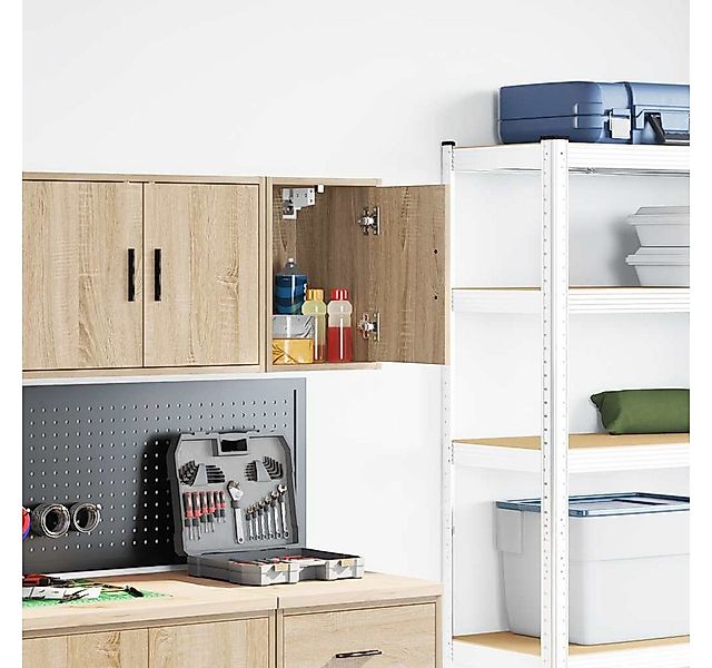vidaXL Schrankmodule Garagen-Wandschrank Räuchereiche Holzwerkstoff günstig online kaufen