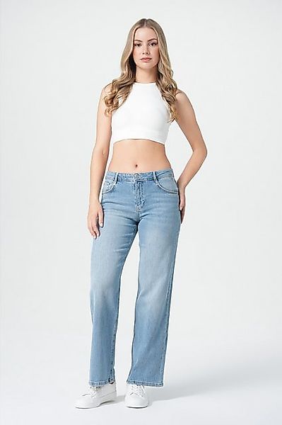 Miracle of Denim 5-Pocket-Jeans Nicola Wide Leg (1-tlg) günstig online kaufen