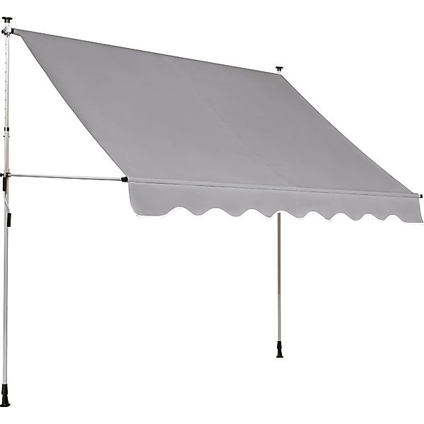 Fallarmmarkise 2,5x1,5m Silbergrau günstig online kaufen