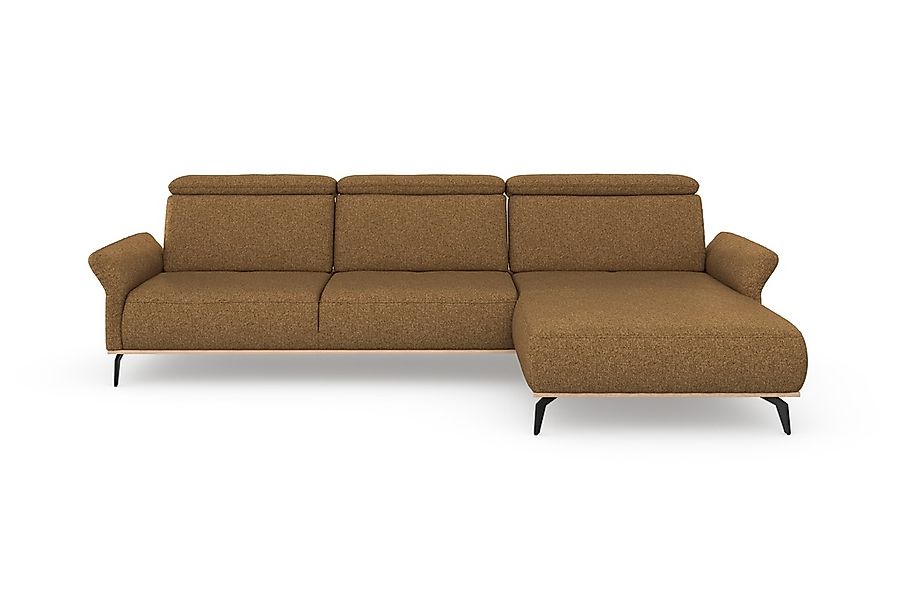 PLACES OF STYLE Ecksofa »Fjord L-Form« massiv, wahlweise mit Armlehnfunktio günstig online kaufen