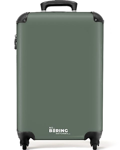 NoBoringSuitcases.com© Hartschalen-Trolley Olivgrün - Einfarbig 55x35x20cm, günstig online kaufen