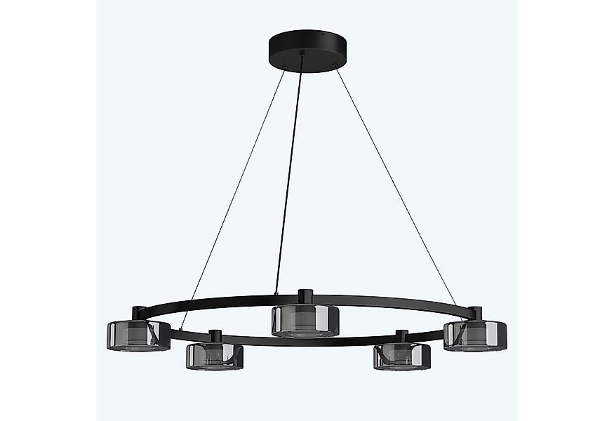 doporro LED Pendelleuchte Hängeleuchte LED Kronleuchter Höhenverstellbar mi günstig online kaufen