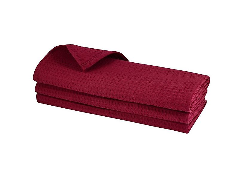 Engelland Geschirrtuch Poliertuch, (Vorteils-Set, 3-tlg., Waffel-Pique), 10 günstig online kaufen