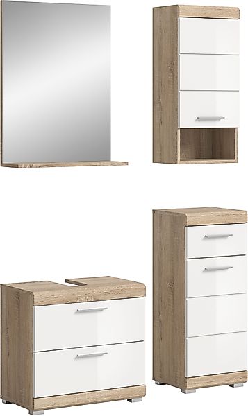 INOSIGN Badmöbel-Set »Siena, 4 teilig, bestehend aus:«, (Set), Waschbeckenu günstig online kaufen