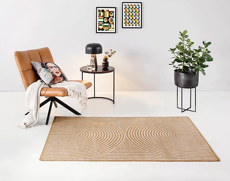 my home Teppich »Naturala, Jute-Teppich, handgefertigt«, rechteckig, reines günstig online kaufen