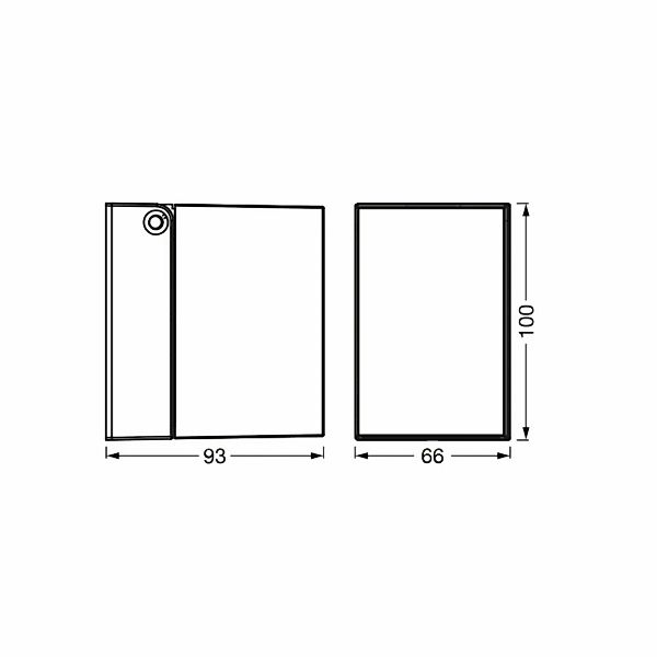 OSRAM Außenwandlampe ENDURA CLASSIC CUBE schwarz Metall IP44 günstig online kaufen