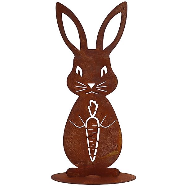 Rostikal Osterfigur Ostern Deko Hase, Rost günstig online kaufen