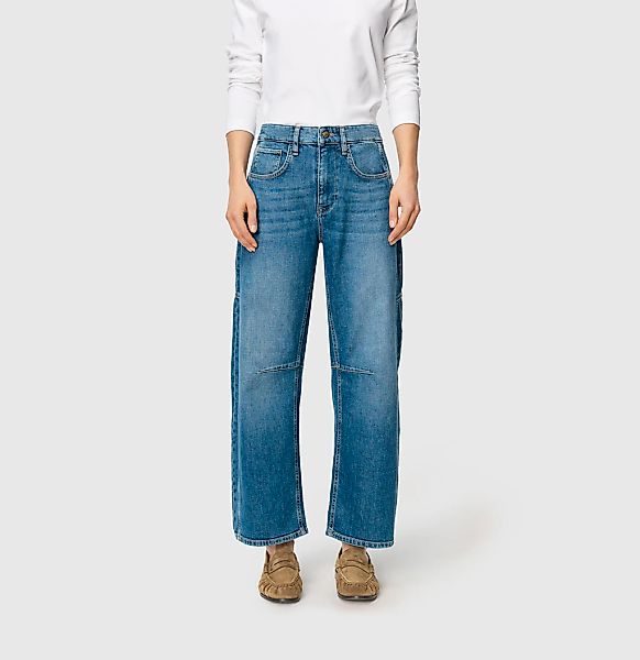 MAC 5-Pocket-Jeans "OHIO Barrel" Barrel Fit, Naht-Detail auf Kniehöhe günstig online kaufen