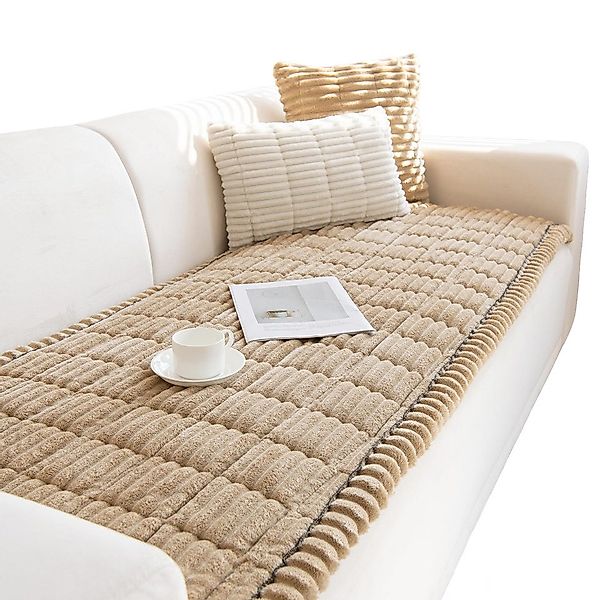 Coonoor Sofaschoner Weiche Flanell Sofa überzug Waschbar - Neue Sitzkissenb günstig online kaufen