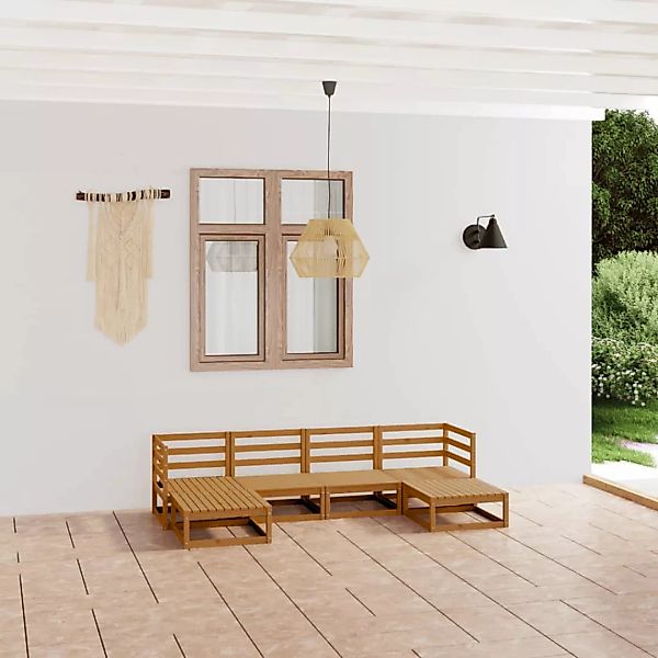 6-tlg. Garten-lounge-set Massivholz Kiefer günstig online kaufen