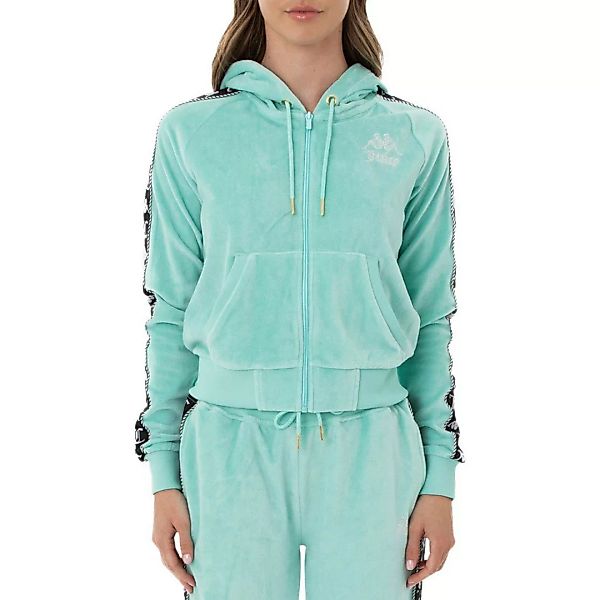 Kappa Authentic Juicy Couture Egeo Sweatshirt Mit Reißverschluss L Green Lt günstig online kaufen