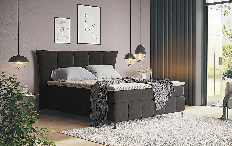 COTTA Boxspringbett "Sarah", inkl. Topper, 2 Matratzenkerne, Härtegrade H2, günstig online kaufen