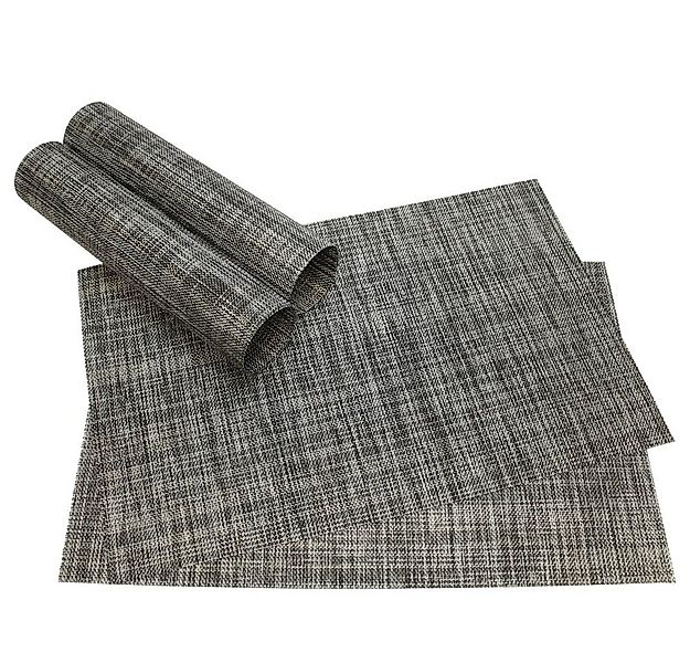 matches21 HOME & HOBBY Platzset Tischset ELEGANCE grau 4er Tischunterlage a günstig online kaufen