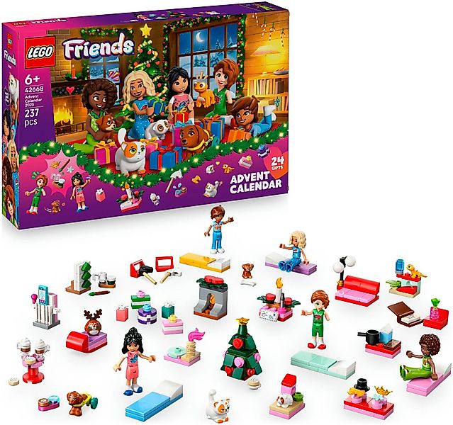 LEGO® Spielzeug-Adventskalender Spielbausteine, (42668), LEGO Friends günstig online kaufen
