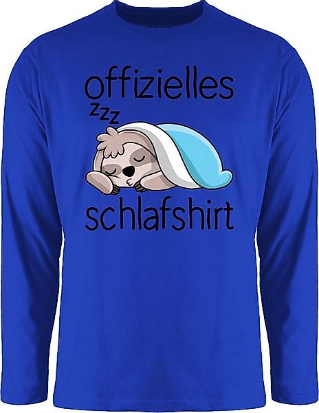 Shirtracer Rundhalsshirt Offizielles Schlafshirt mit Faultier - schwarz Spr günstig online kaufen