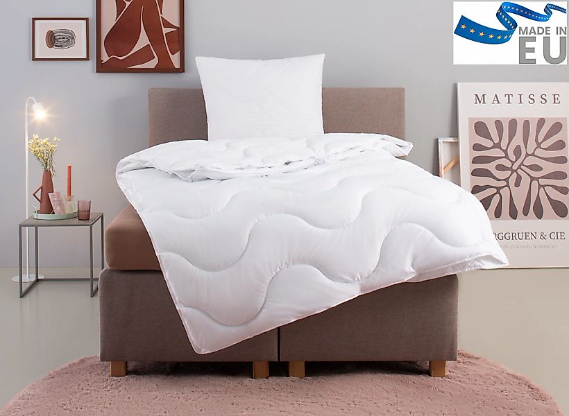 OTTO home Microfaserbettdecke + Microfaserkissen "Mailo, Bettdecke 135x200 günstig online kaufen