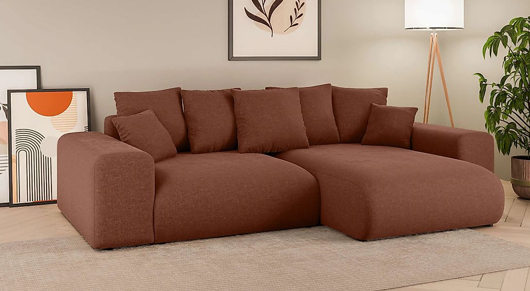 Home affaire Ecksofa "LAKESIDE mit Bettfunktion und Bettkasten, B/T/H 257/1 günstig online kaufen