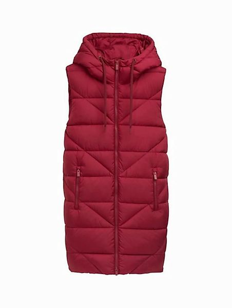 TOM TAILOR Outdoorjacke long modern vest, Deep Red günstig online kaufen