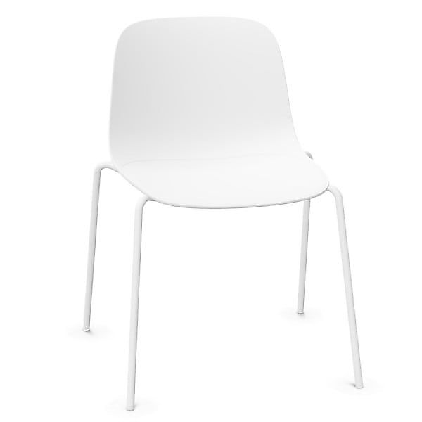 lapalma SEELA S311 | Kunststoffstuhl | Küchenstuhl | Kantinenstuhl | Weiß günstig online kaufen