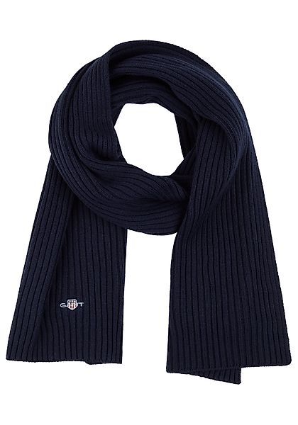 Gant Strickschal COTTON BLEND LOGO günstig online kaufen