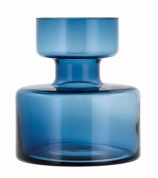 Lyngby Vasen Tubular Vase Glas blau 20 cm (blau) günstig online kaufen