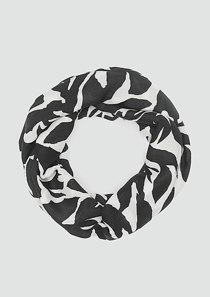 s.Oliver Loop Snood, Gemusterter Loop-Schal aus günstig online kaufen