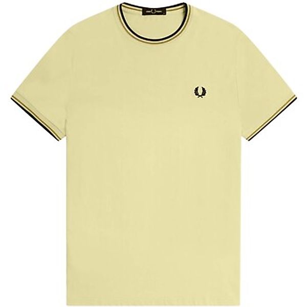 Fred Perry M1588 Twin Tipped T Shirt Dunkelgrün - Größe XXL günstig online kaufen