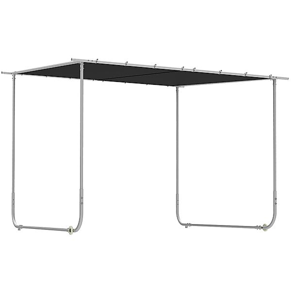 Outsunny Pavillon Pergola ca. 3 x 3 m Terrassenüberdachung mit UV-Schutz Sa günstig online kaufen