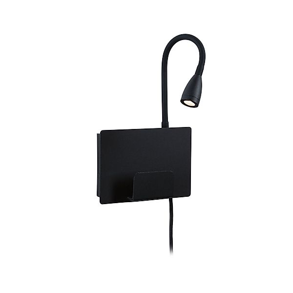 Paulmann "LED Wandleuchte Halina USB C 2700K 200lm 230V 2,4W Schwarz matt" günstig online kaufen