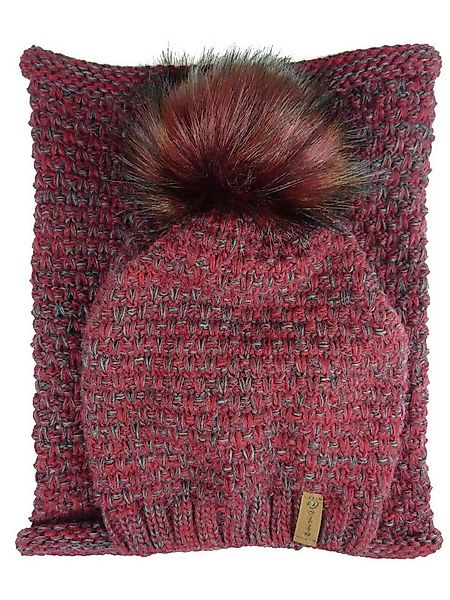 Taschen4life Strickmütze Damen Mütze & Schal Set 38.03 (2 teilig, Kombi Set günstig online kaufen
