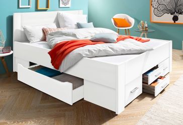 Bettgestell Coventry ¦ weiß ¦ Maße (cm): B: 185 H: 96 T: 208.0 Betten > Be günstig online kaufen
