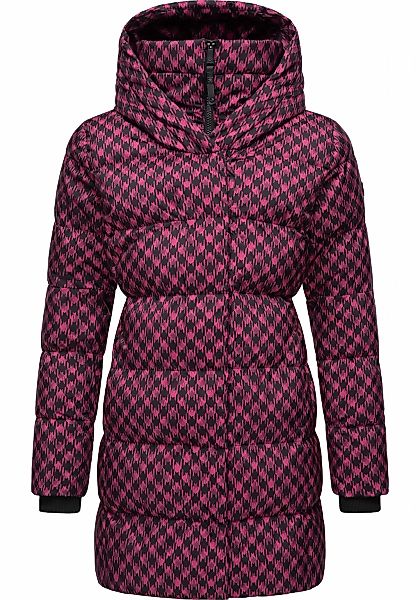 Ragwear Steppmantel "Niara Print" wasserdichter Mantel mit angesagtem Hahne günstig online kaufen