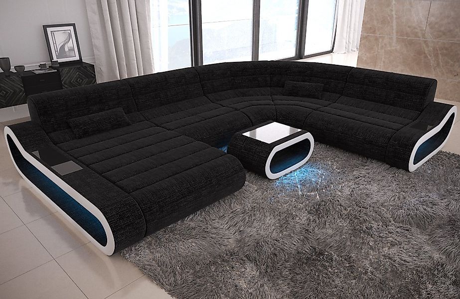 Sofa Dreams Wohnlandschaft Polster Sofa Stoff Couch Concept XXL U Form Stof günstig online kaufen