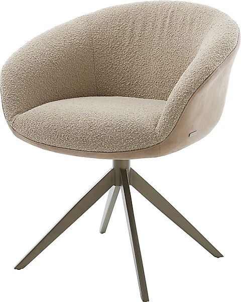 DELIFE Polsterstuhl Vinka-Flex, mit Armlehnen Kreuzgestell günstig online kaufen