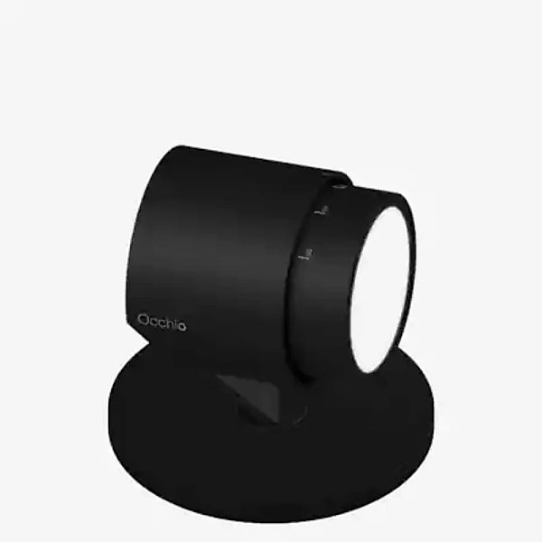 Occhio Lui Basso Zoom Tischleuchte LED, Kopf schwarz matt/Body schwarz matt günstig online kaufen