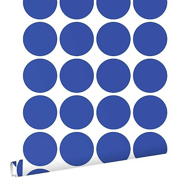 ESTAhome Tapete Große Kugeln Blau 50 X 900 Cm - 131560 günstig online kaufen