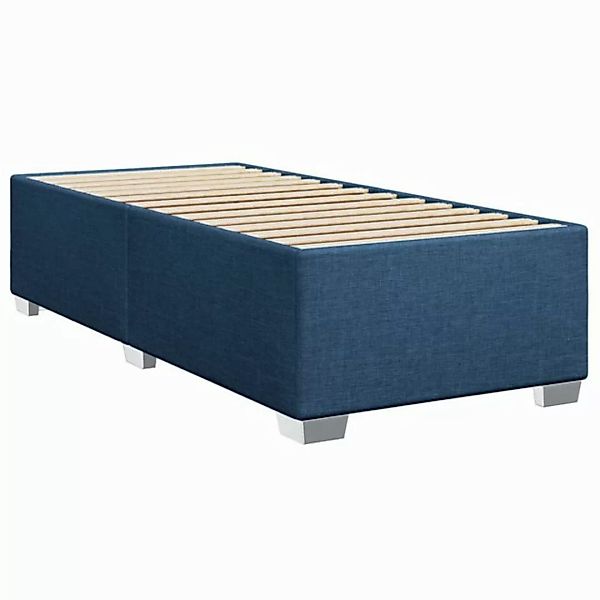 vidaXL Bett Bettgestell ohne Matratze Blau 80x200 cm Stoff günstig online kaufen