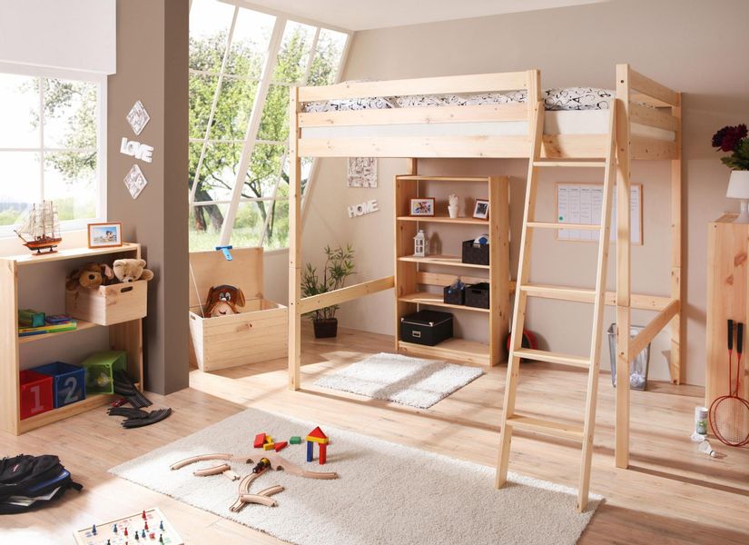 Ticaa Hochbett mit Rollrost in 2 günstig online kaufen